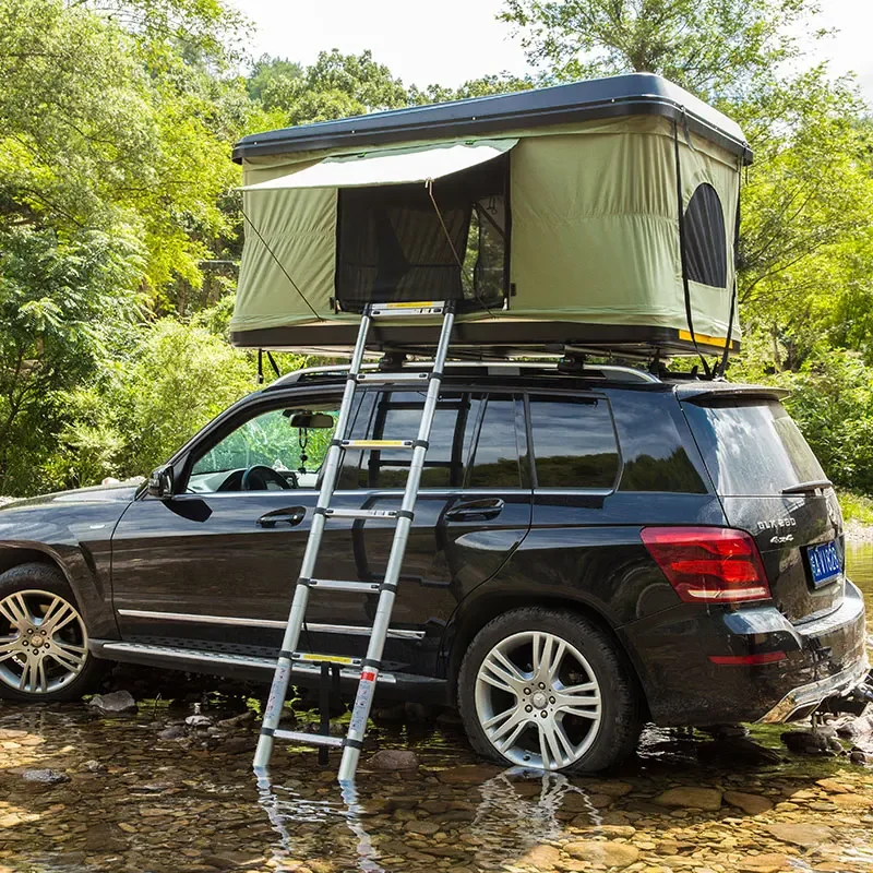 

High Quality Cheapest 4 Person 4x4 Car Auto Camping Aluminum Hard Shell Roof Top Tent for 4 Person