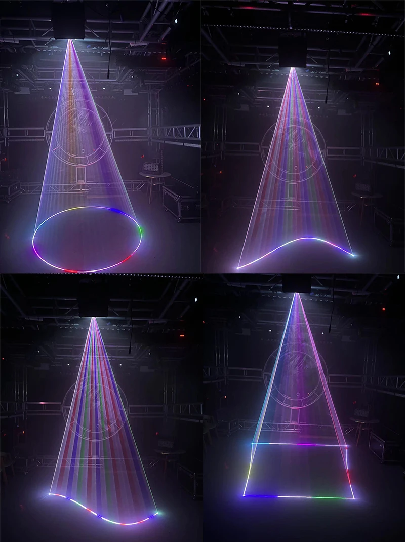 10W RGB Animations-Laserlicht ILDA/RJ45/DMX512 Mobile Bluetooth-App-Steuerung für DJ, Disco, Bar, Party, Hochzeit und Bühnenlaserlicht – Detail 8