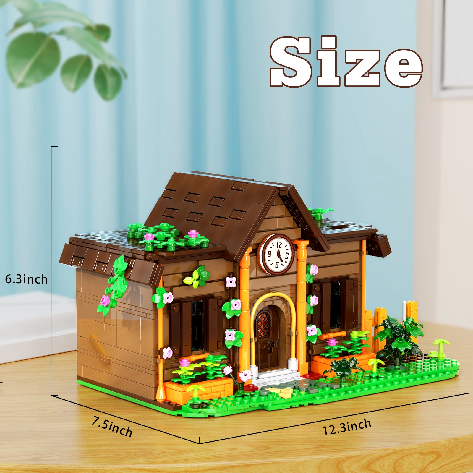 NUOVO gioco a tema Stardewed Farm Valley Flower House Building Blocks Serra Community City Street View Model Kit regalo per bambini