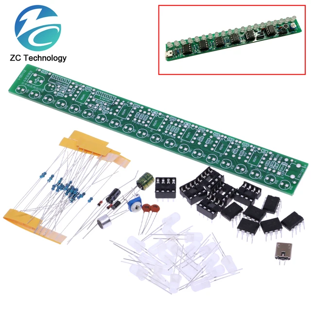 Zestaw lampowy z USB audio widmem doprowadziły do głośności samochodu wskaźnik poziomu płytkę z wyświetlaczem muzycznym, aby zwiększyć praktyczne możliwości