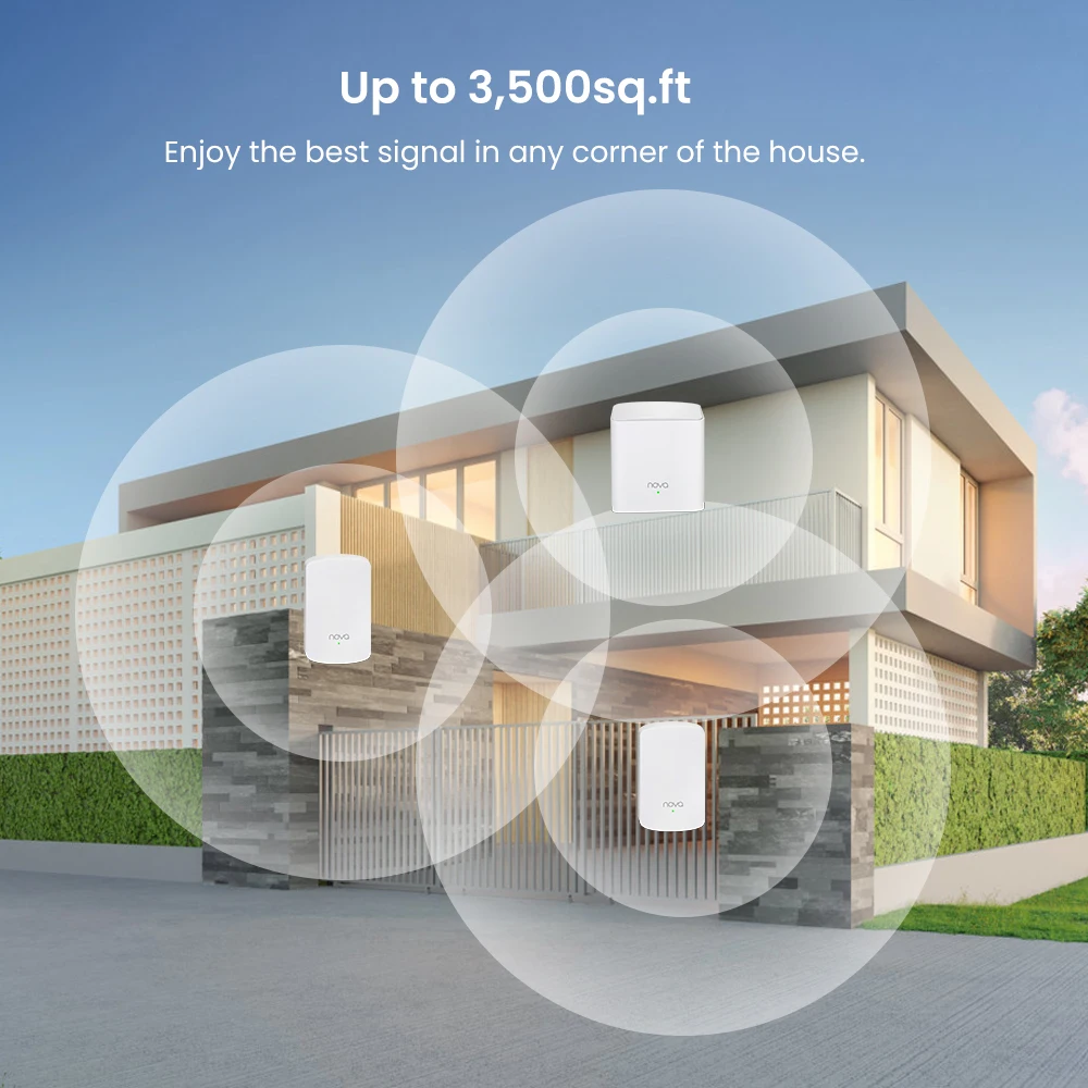 Tenda Mesh Router Wifi MW5 Home WIFI Router 2.4&5Ghz Wifi Repeater Tenda Mesh Wireless extender Router Coverage Up to 300m²