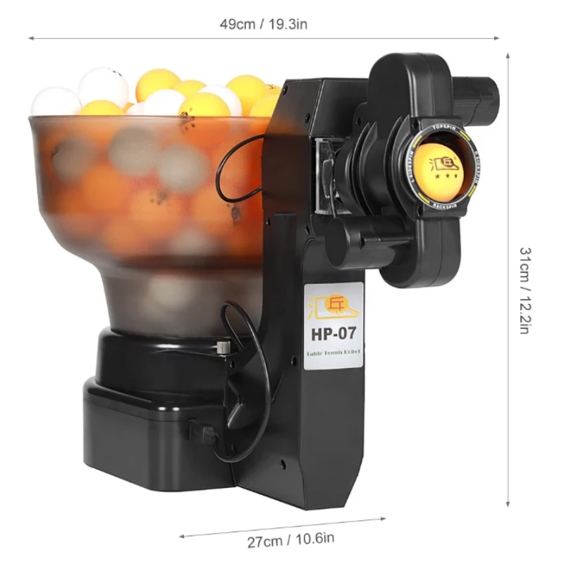 Robot Portable de Tennis de Table, Machine à Balle de Ping Pong, Régulation de 40mm, Entraînement existent
