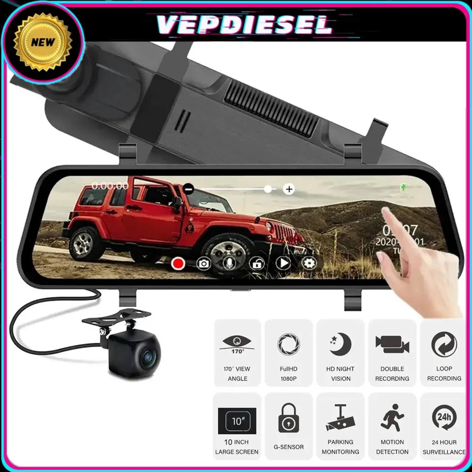 Upgrade Your Drive with a Streaming Rearview Mirror DVR