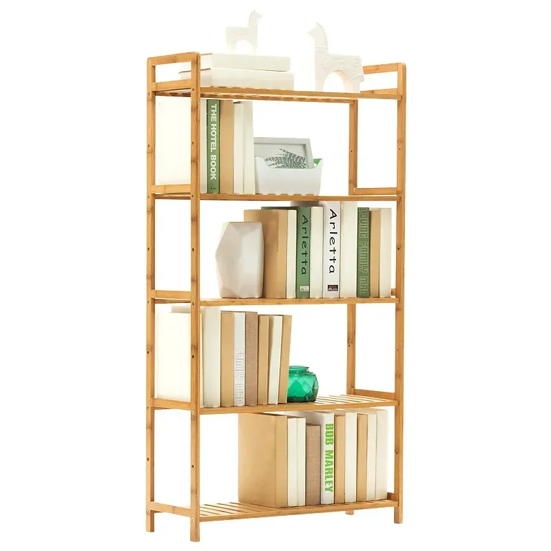 Household simple floor-to-ceiling small bookshelf bookcase children's picture book shelf storage shelf integrated