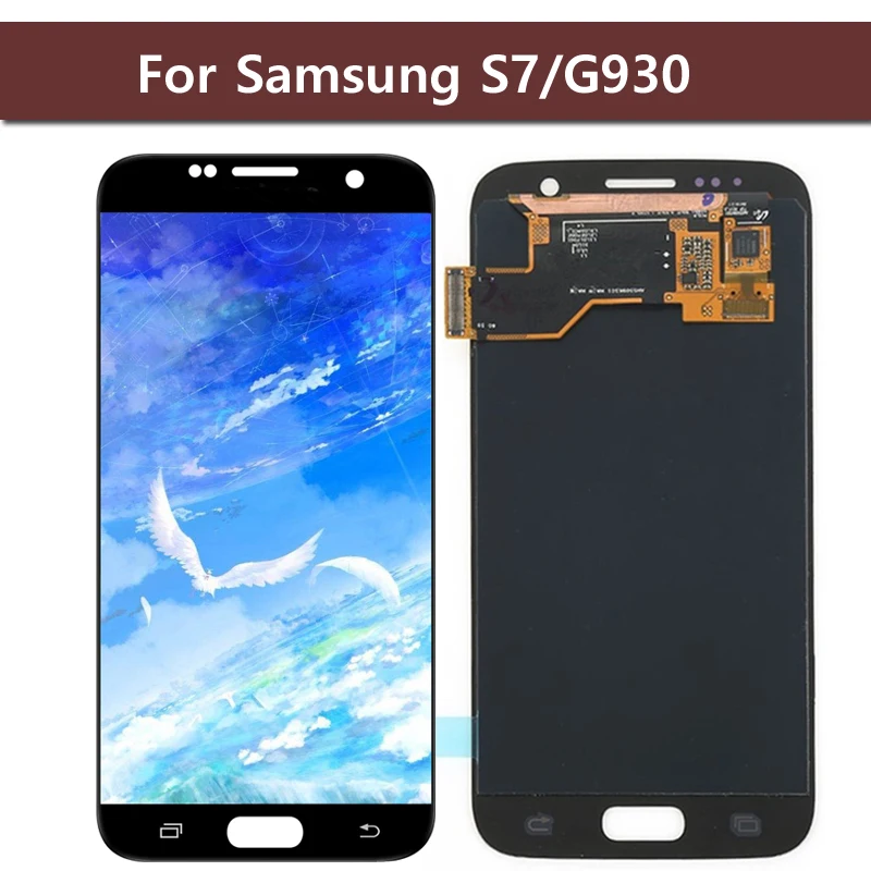 Tested S7 LCD Screen For SAMSUNG GALAXY S7 G930F G930A LCD Display Touch Screen Digitizer Assembly Replacement Parts