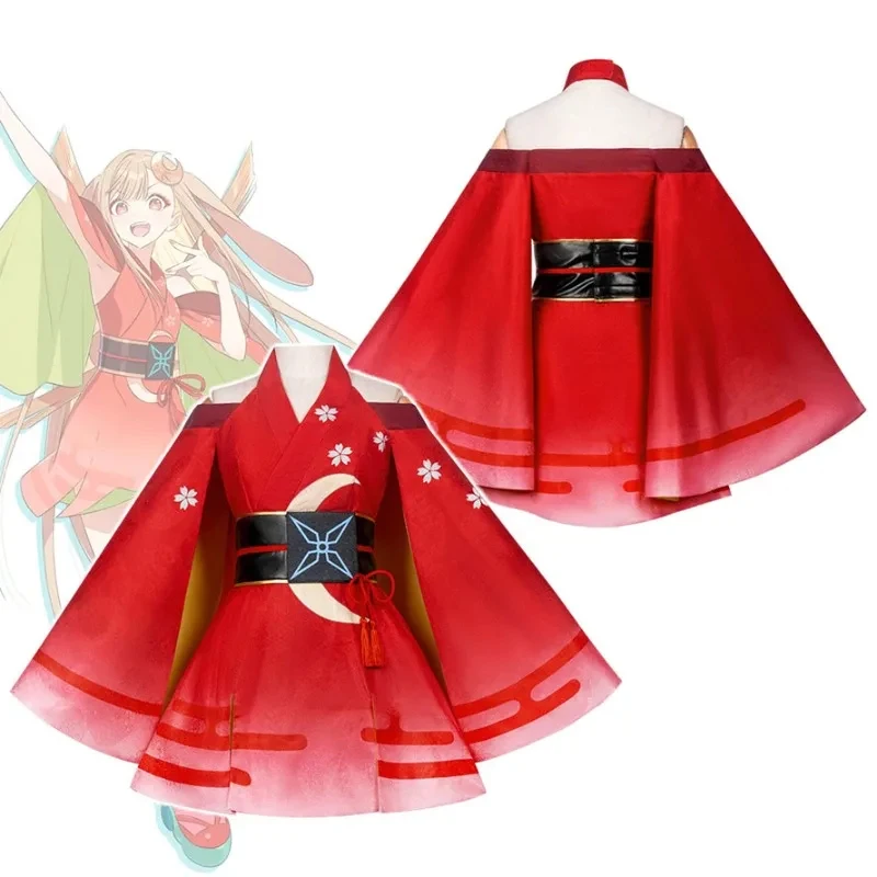 

UUI1Cosmic Princess ! Anime Kaguya Cosplay Costumes Wig Cloak Dress Convention Halloween Stage Uniform Carnival ClothesM[[