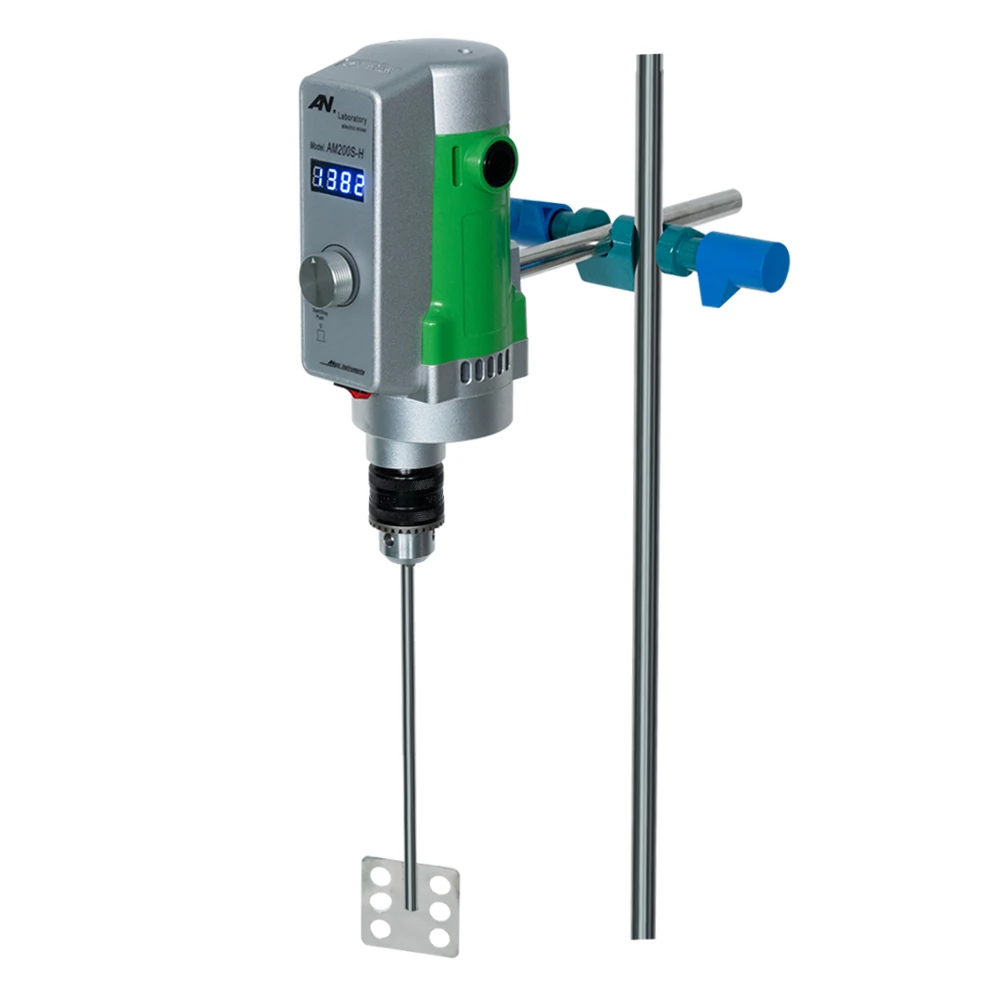 

Превосходный цифровой лабораторный электрический миксер AM200S-H AM300S-H обеспечивает точное регулирование скорости и функции таймера