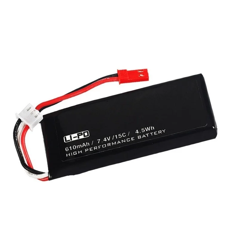 Original 7.4V 610mah lipo Battery charger set for Hubsan X4 H502S H502E H216A RC Quadcopter Spare Parts for 7.4v Drone battery