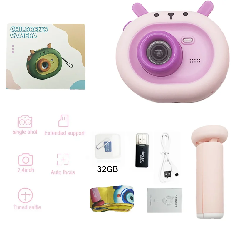 Kids Camera HD Screen Video Camera Toys Mini Cam Instant Photo Camera Children Birthday Gift Kids Toy For Kids Mini Camera