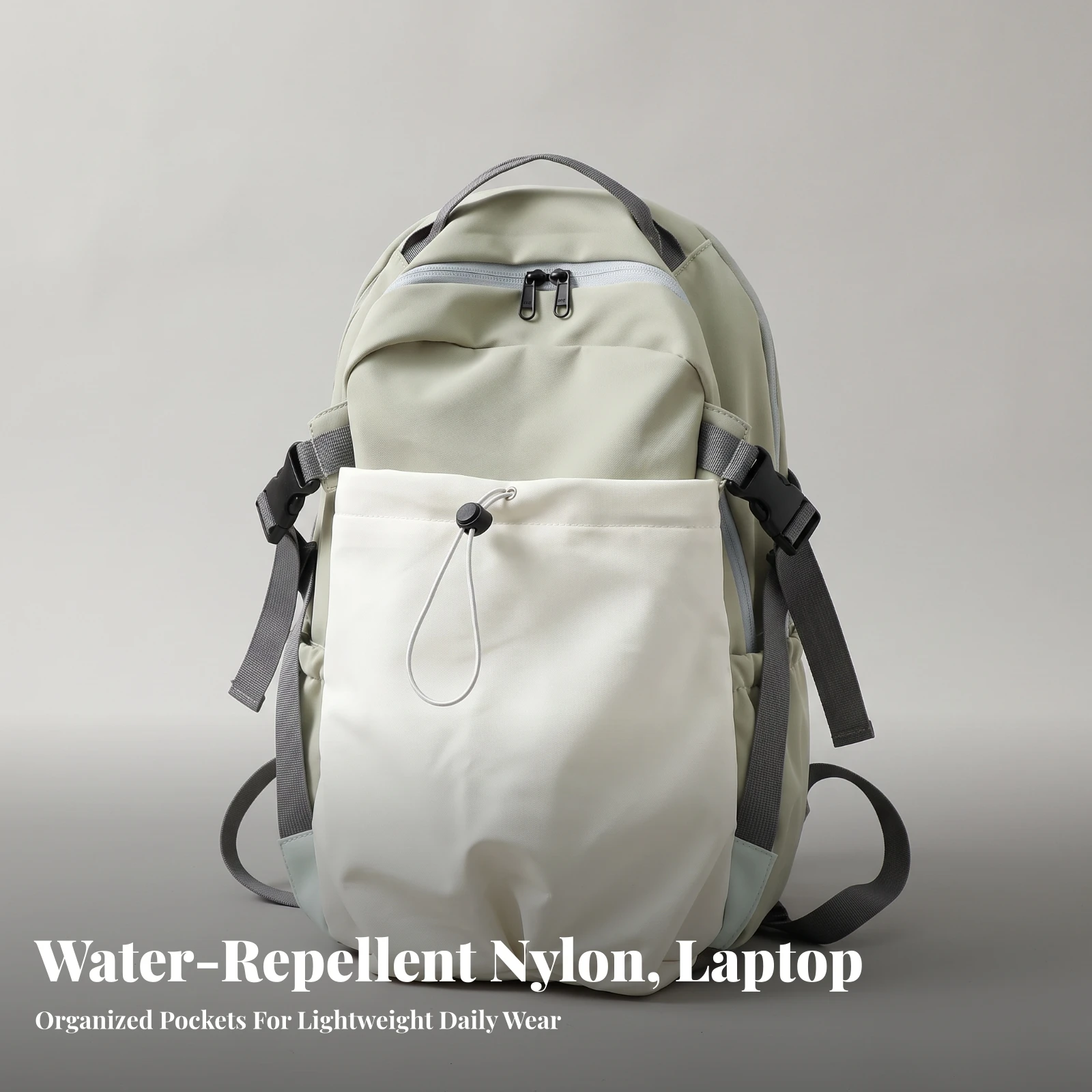 Backpack with Laptop Compartment Casual Backpack with Drawstring Pocket Daypack Comfortable Rucksack Lightweight for Commuters - view 4