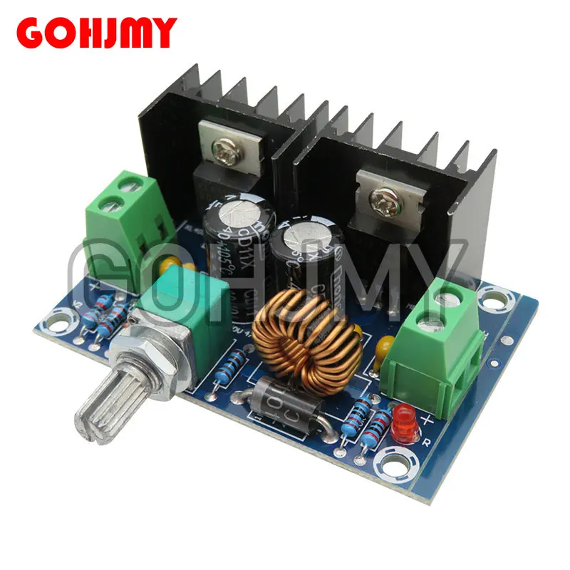 XH-M401 DC-DC Step Down Buck Converter Power Supply Module XL4016E1 PWM Adjustable 4-40V To 1.25-36V Step Down Board 8A 200W