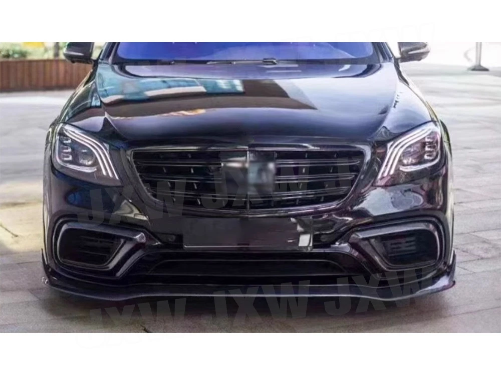 

Dry Carbon Fiber FRP Front Bumper Air Vent Decorative For Mercedes Benz S Class W222 S63 AMG 2018-2020 Bumper Decoration BodyKit