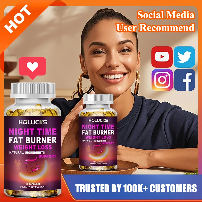 

Yimiduk Night Time Fat Burner Supplement, for Metabolism & Appetite Control, Promotes Relaxation, Reduces Stress Eating, Non-GMO