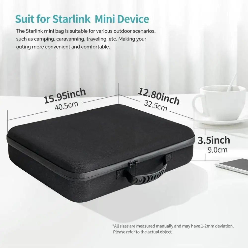 Hard Carrying Box For Starlink Mini Signal Receiver Portable Organizer Bag Vehicle Console Storage Protector Case