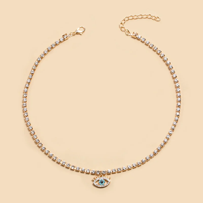 Vintage Gold Farbe Doppel Layered Halsketten für Frauen Zarte Kristall Metall Lange Quaste Perlen Kette Halsband Party Schmuck Geschenke – Detail 7