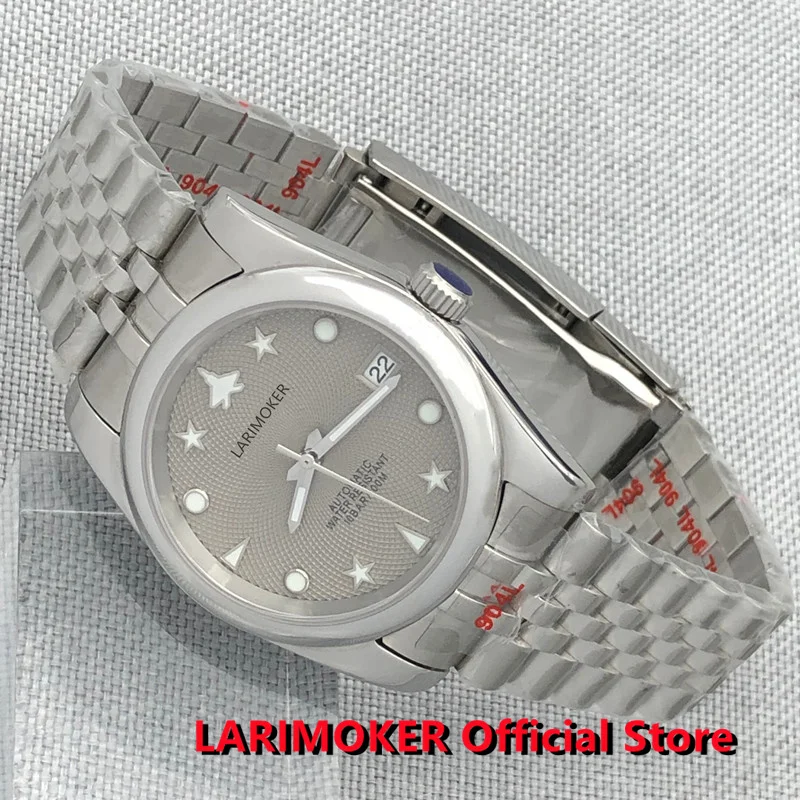 

2022 LARIMOKER New 40MM Sapphire Glass NH35 Case Ways 100M Waterproof Automatic Mechanical Watch for Men Relogio Masculino