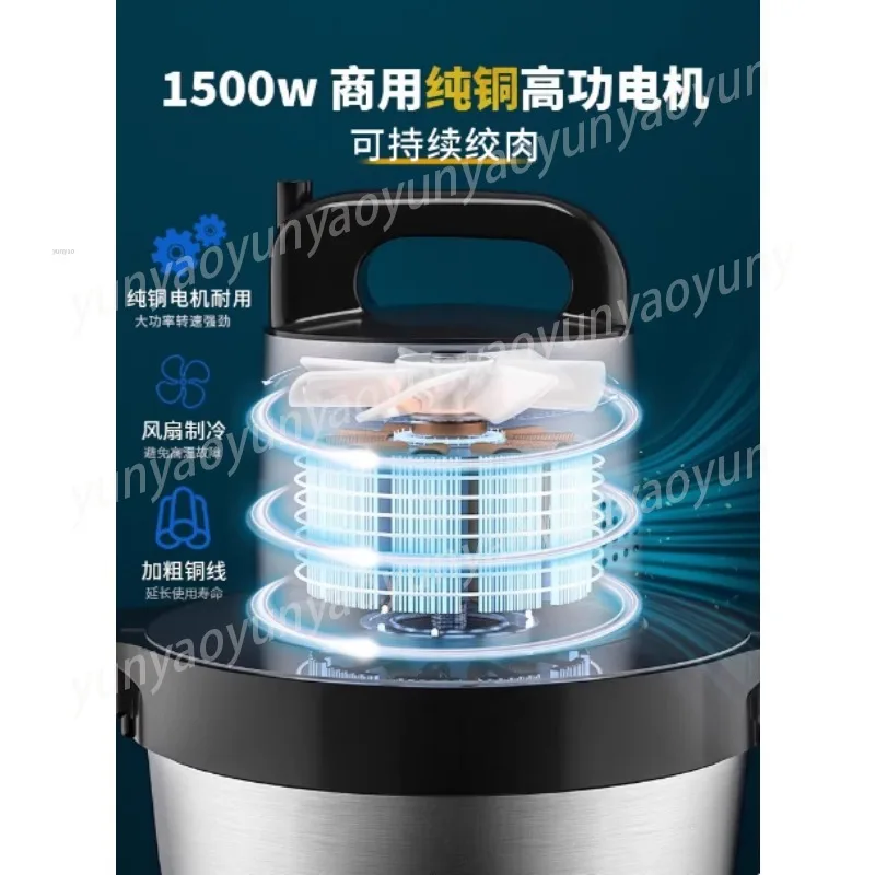3000W High Power Electric Meat Grinder, 6L Multifunctional Food Processor Mincing Chopping Blending