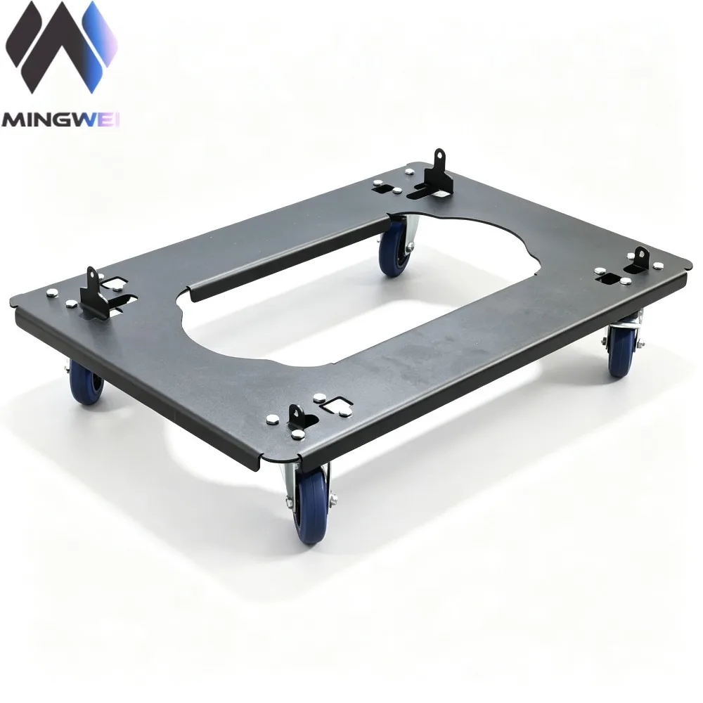 KR08 Transport Cart for Dual 8 Inch Line Array Speakers, Heavy Duty Dolly with Locking Casters, Pro Audio Rigging Accessory