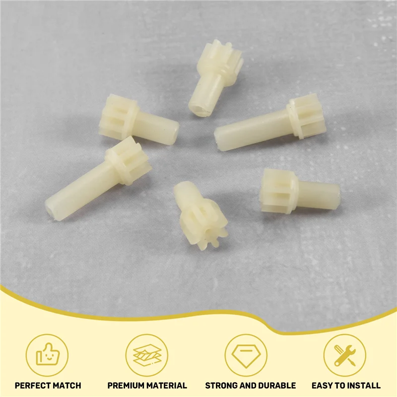 6Pcs Driving Gear Set for WLtoys K969 K979 K989 K999 1/28 RC Cars, Durable Plastic Pinion Gears