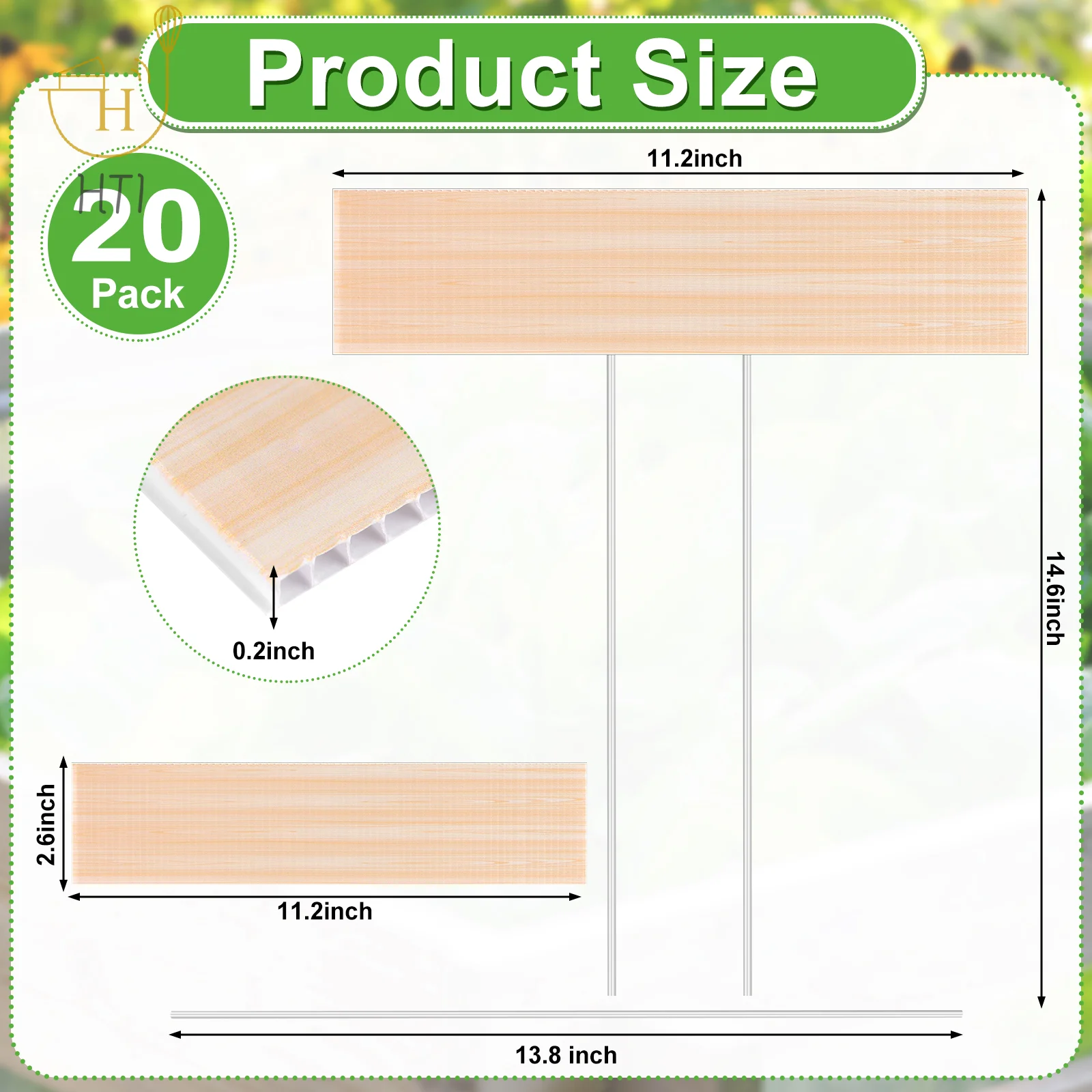ป้ายป้ายพลาสติกบอกชื่อต้นไม้สว - Garden Label Marker บทวิจารณ์และราคา