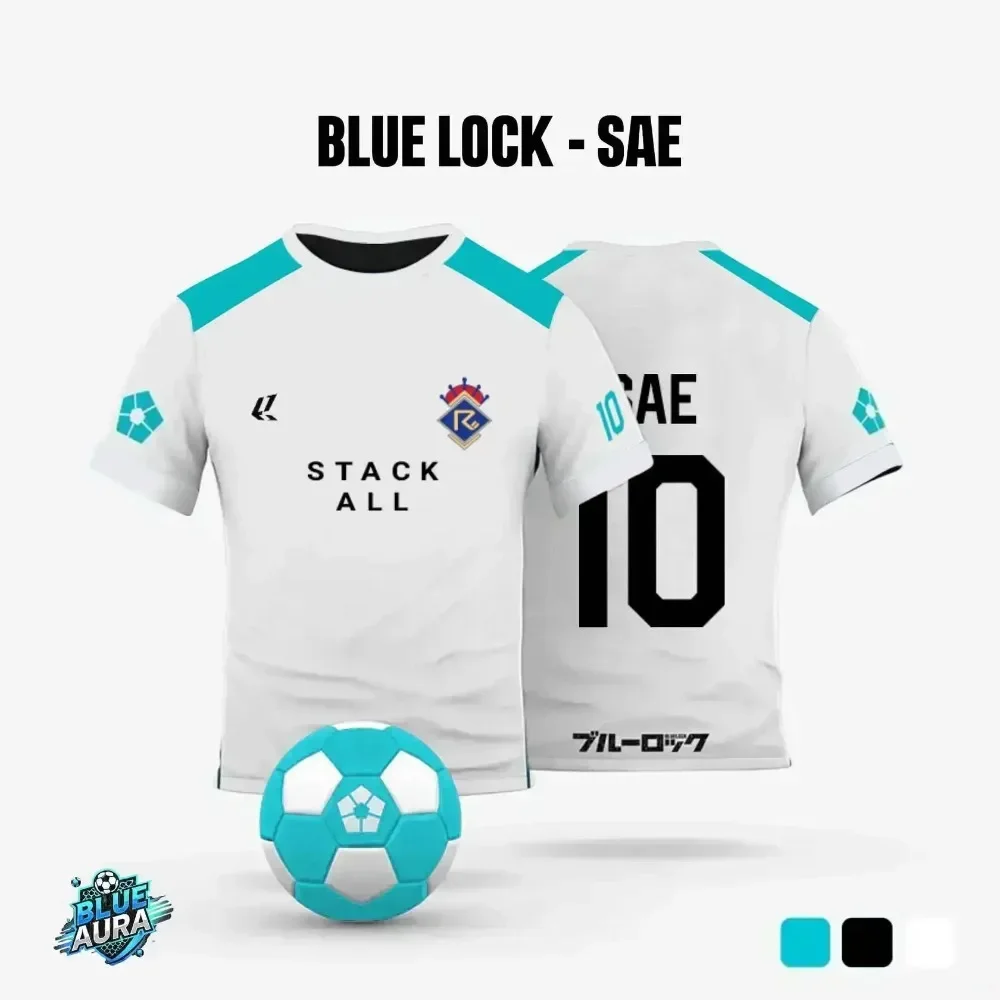 Cartoon Summer Fashion Trend Anime Blue Lock The Ball Clothing Printed Short Sleeved Comfortable Casual Round Neck 3DT-shirt