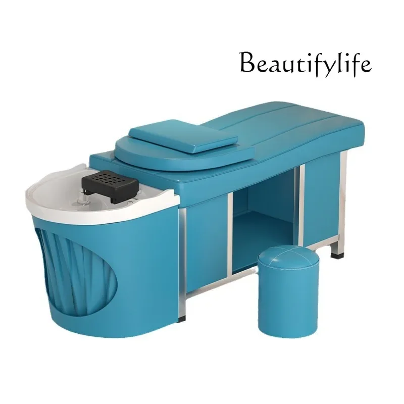 

Shampoo bed barber shop special stainless steel intelligent constant temperature water circulation beauty massage advanced sense