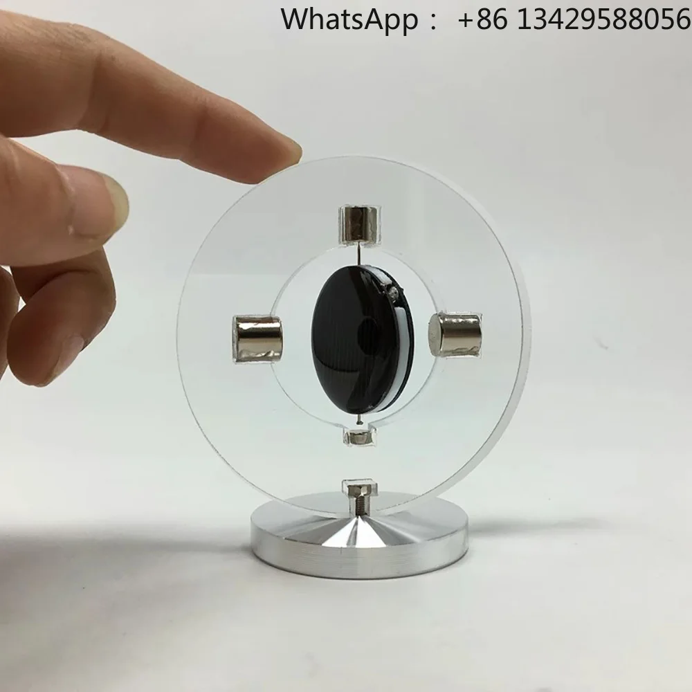 

Ultra-Sensitive Solar-Powered Magnetic Levitation Motor Desk Decor - Mendocino Motor, Creative Floating Tech Gadget