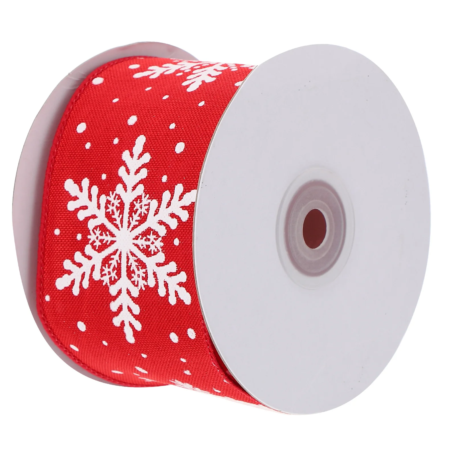 

1 Roll Xmas Snowflake Ribbon Hemp Multi Purpose Ribbon Gift Box Flower Packing Christmas Decor Christmas Ribbons