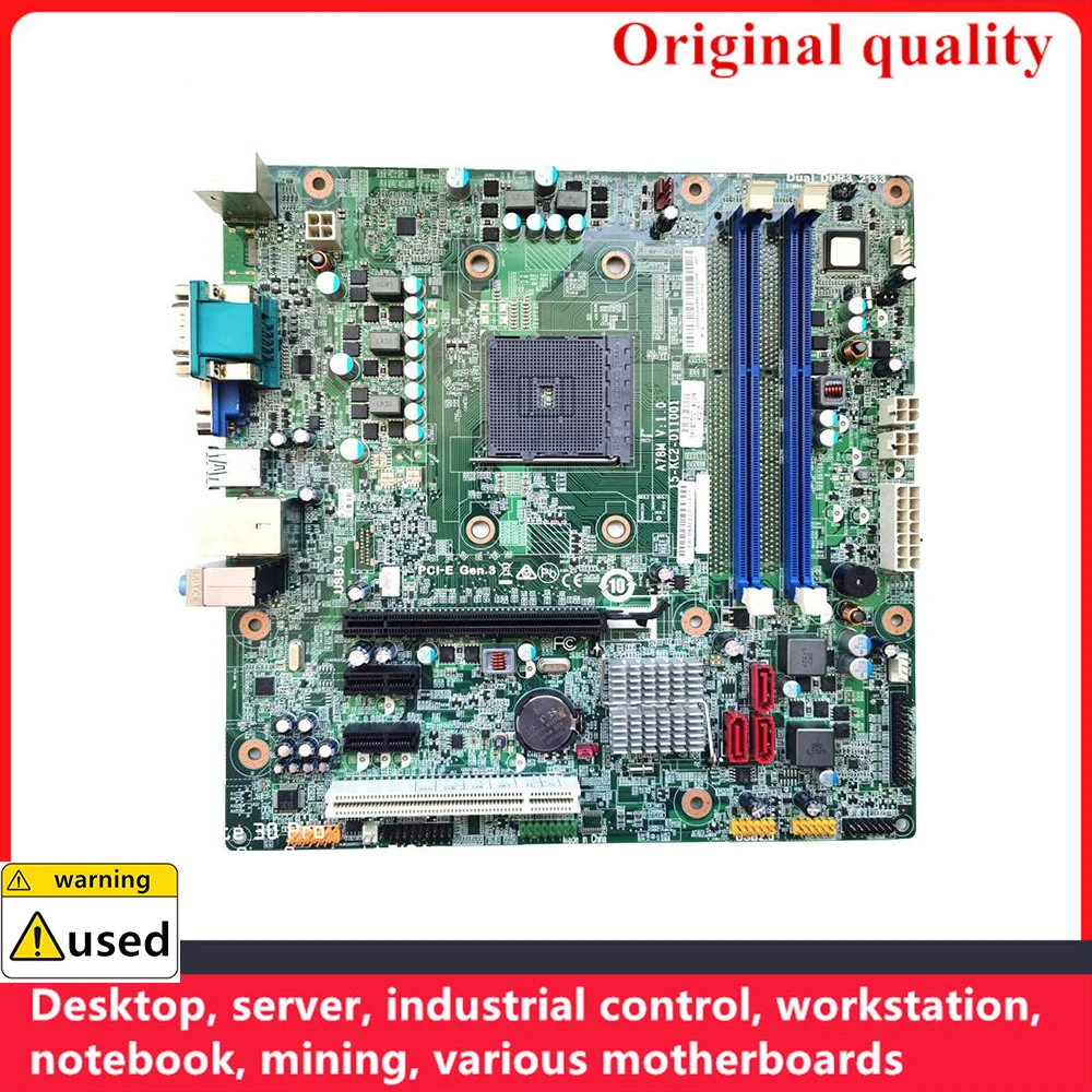 

Used 100% Tested For Lenovo Thinkcentre M79 Motherboard A78M V:1.0 SOCKET FM2b D3F3-LM2 V:1.0 FRU 5B20H12672 Mainboard