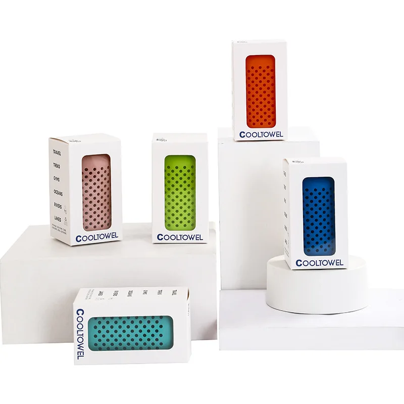 

Охлаждающие спортивные полотенца Мгновенное облегчение Полотенца из микрофибры Охлаждающая обертка для шеи Ледяные тряпки Подходит для фитнеса Кемпинга Велоспорт Туризм