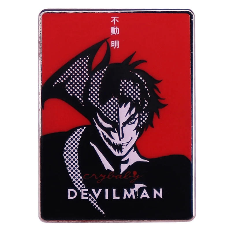 Devilman Crybaby Akira Fudo Enamel Pin Anime Manga Badge Brooch Jewelry Backpack Decoration Accessories