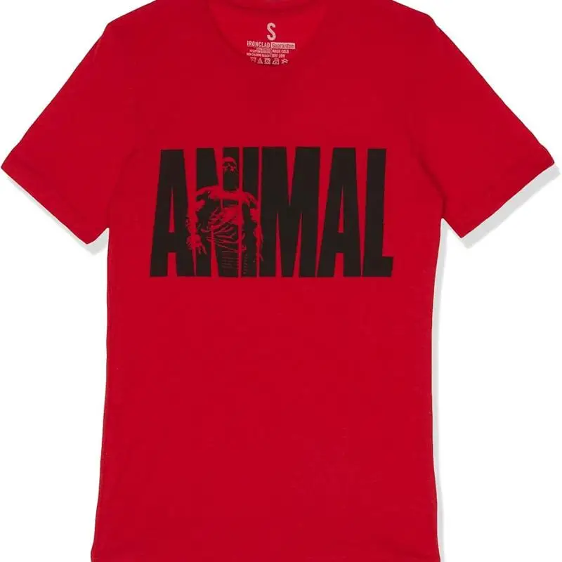 

Футболка унисекс для взрослых с изображением животных, культовая M Stak Premium, красная, большая, США