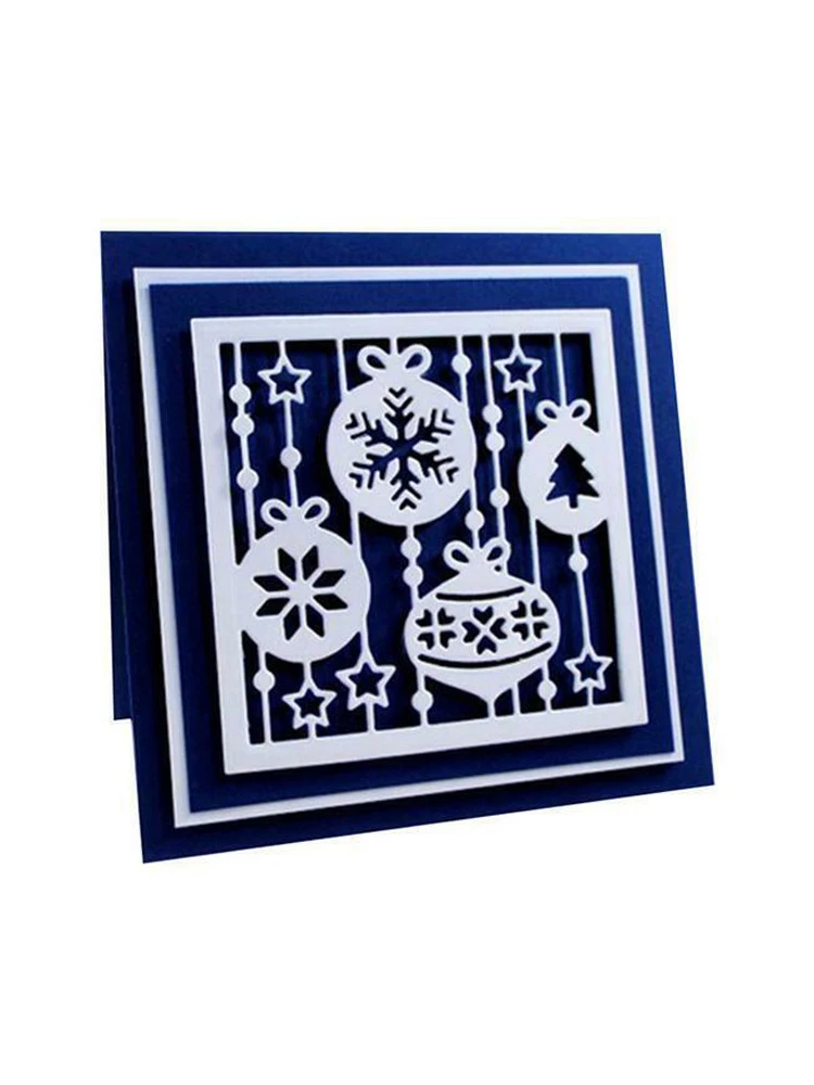 Christmas Window Scene Metal Cutting Dies Stencil Scrapbooking Diy Album Stamp Paper Card Embossing Decor Craft Knife Mould