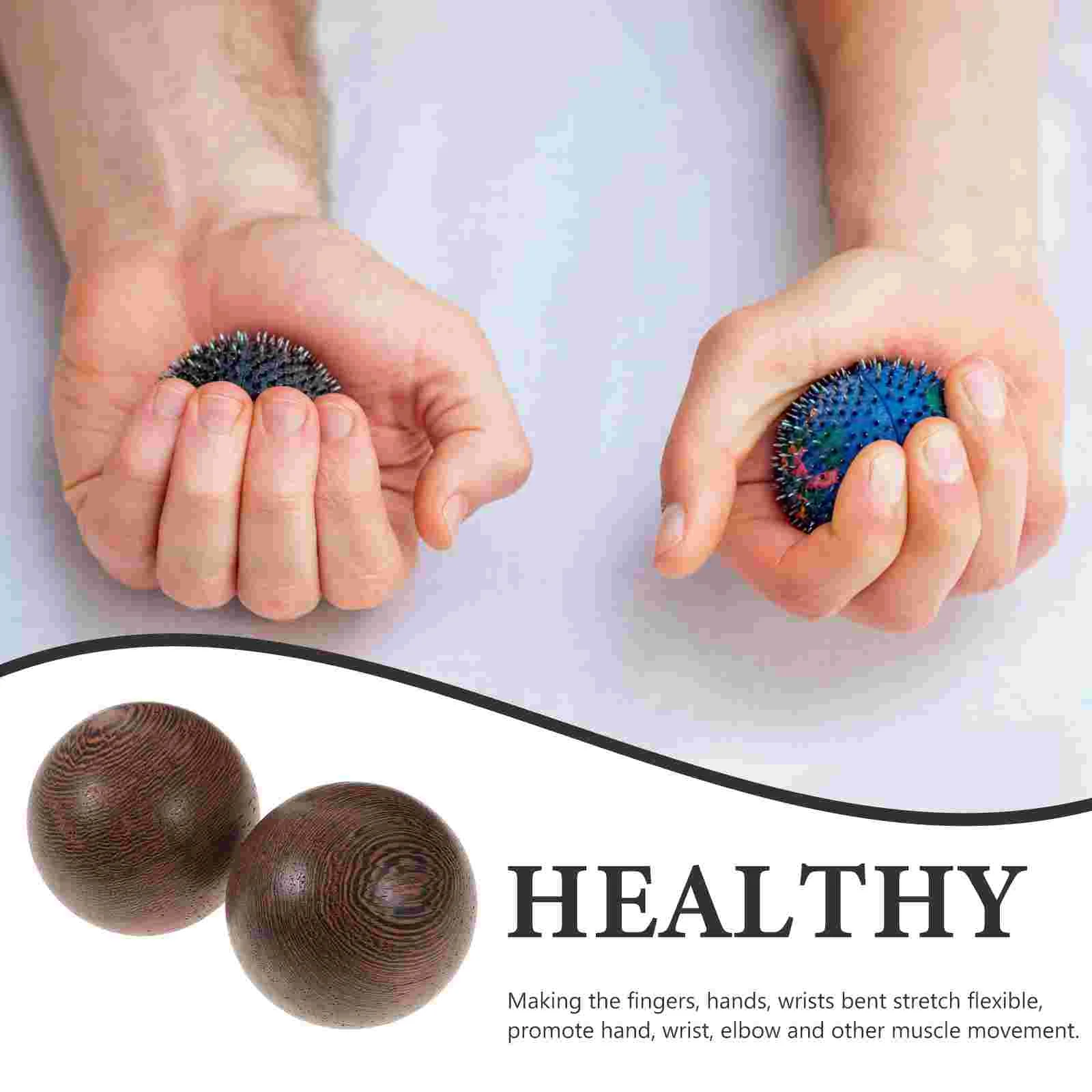 1 Pair of Rosewood Handball Ball Exersice Wrist Balls exercise handballs hand massage balls