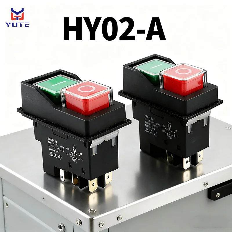

YH02-A AC250V16a водонепроницаемый электромагнитный кнопочный переключатель 4/5-контактный может заменить KJD17 KLD-28 защита стартера мощность станка