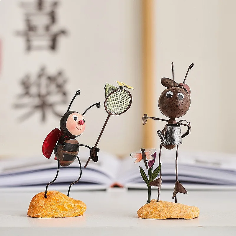 Beetle Desktop Ornament Cute Creative Decor for Office Kids Gift Household Healing Mini Decoration Living Room Decoration