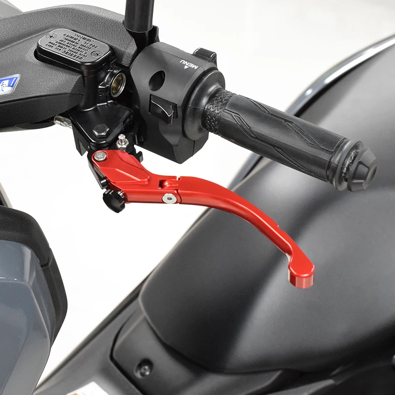 Chekis Genuine Motorcycle Modification Accessories Are Suitable for Yamaha 2018-2024 Xmax300 250 400 125 Modified Brake Lever Parking Handbrake Brake Horn Handle with Parking Function Labor-Saving Anti-Fall Foldableableable