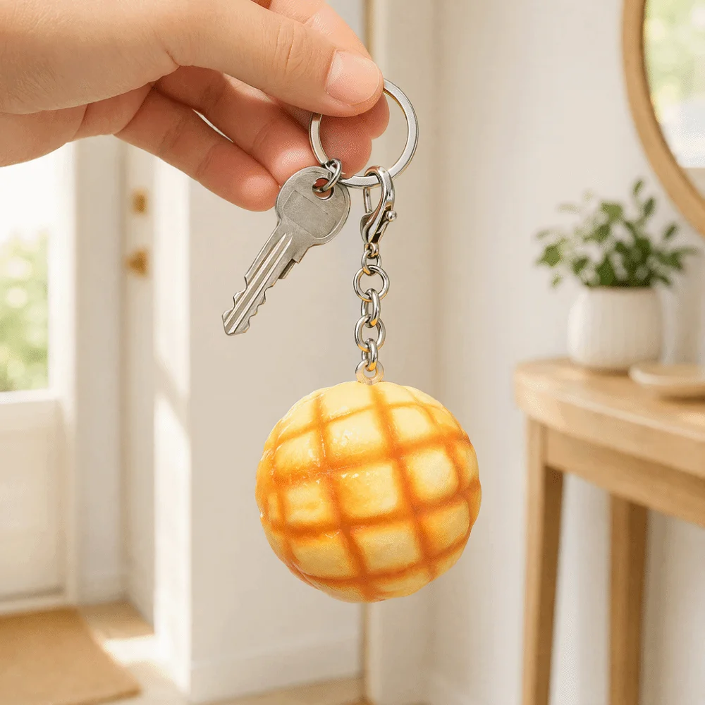 Creative Cartoon Bread Squishy Bread PU Multicolor Squeeze Phone Charm Stress Relief Simulation Bread Adult