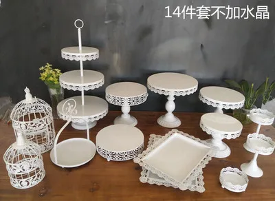 European wedding ornaments, wrought iron cake shelf, pastry tray, dessert shelf, tableware factory wholesale