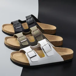 Heren Sandalen Zomer Lederen Heren Sandalen Vrouwen Slippers Non-Slip Outdoor Strand Casual Schoenen Zapatos Hombre Duurzame Luxe Schoenen