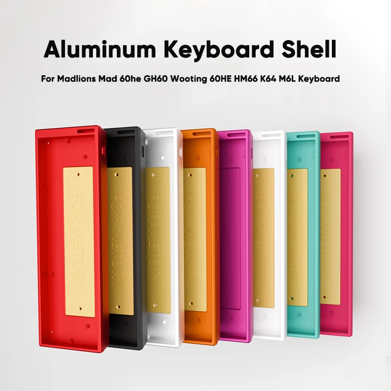 

Madlions Mad 60he GH60 Aluminum Keyboard Shell 60% Keys Layouts Keyboard Case For Wooting 60HE HM66 MU66XU RAKKA H60 Keyboard