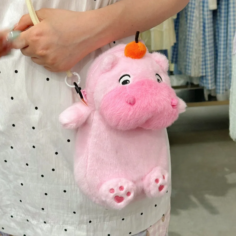 

Phone Pouch Capybara Lulu Plush Crossbody Bag Persimmon Animal Doll Lulu Capybara Doll Bag Cute Zipper Closure