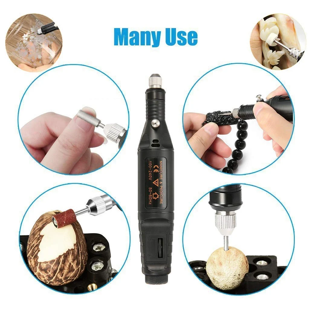 Electric Engraver Pen,Engraving Tool Kit for Metal Glass Stones Ceramic Plastic Wood Jewelry with Polishing Head,Scriber Etcher