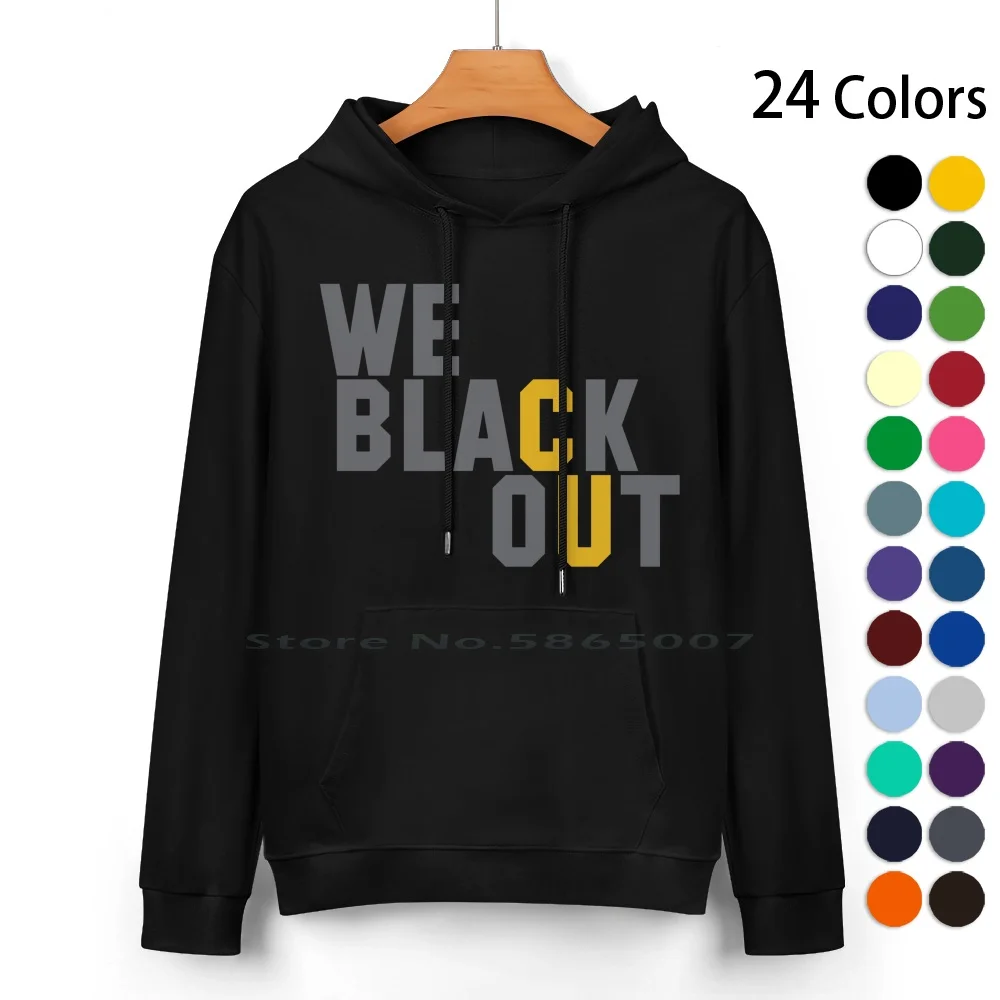 Colorado Blackout Party Pure Cotton Hoodie Sweater 24 Colors Denver Football Basketball Blackout Black Out Go Buffs University