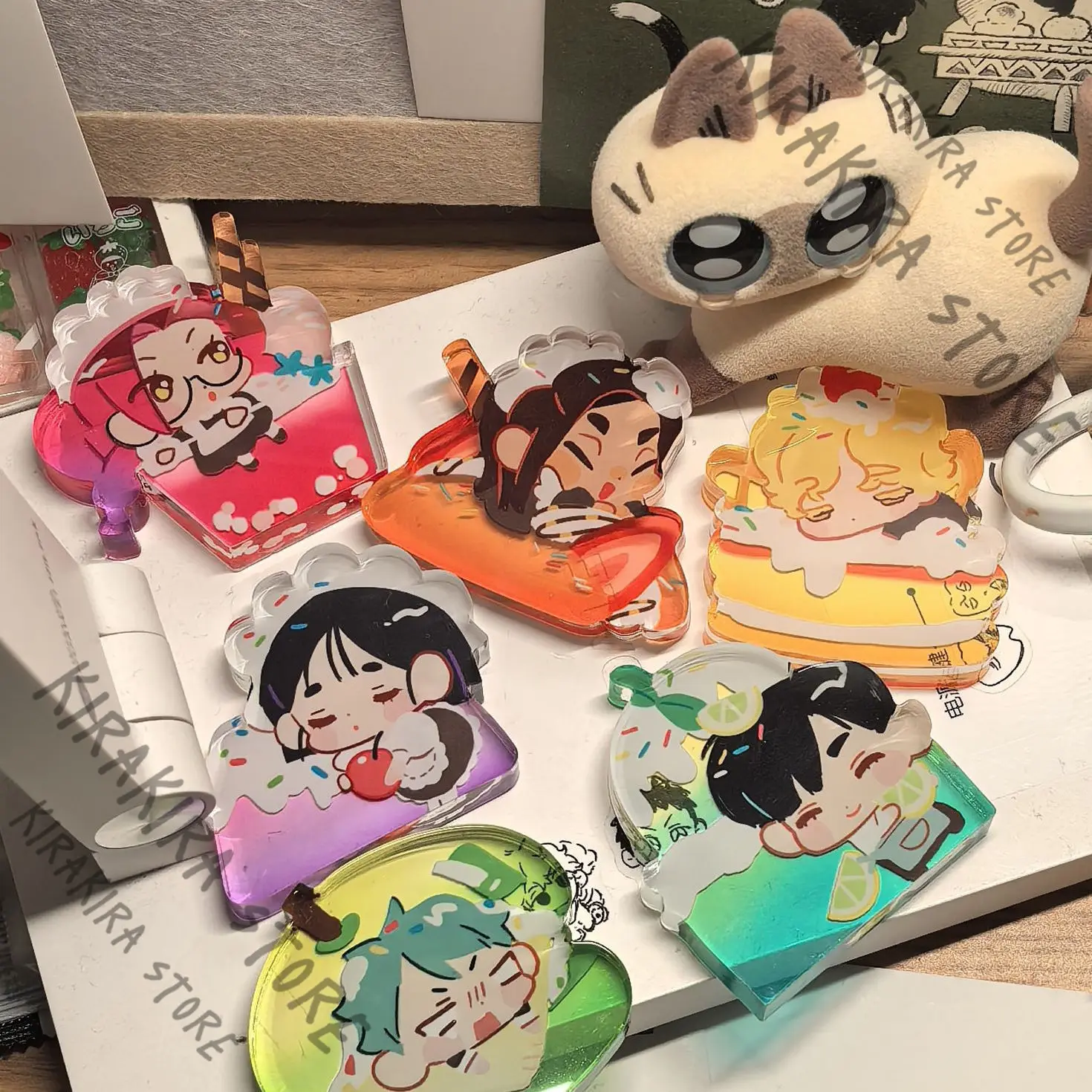 Alien Stage Double Flash Badge Pendants Till Ivan Cosplay Acrylic Standing Sign Mizi Sua Hyuna Luka Keychain Postcard Collect