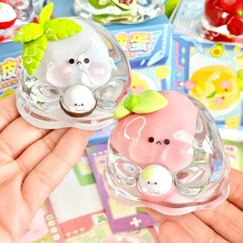 Water Egg Fruit Colorful Series Blind Box Creative Cute Fashion Tabletop Decoration Cartoon Decor Toys Birthday Surprise Gift