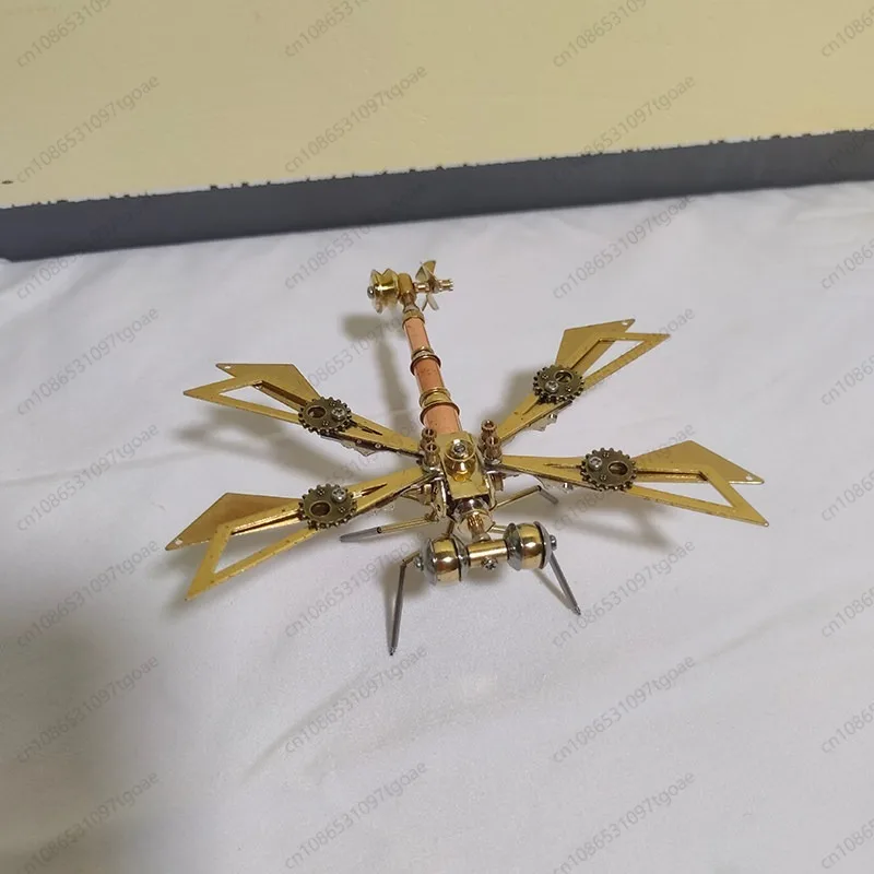 Metal Handmade Steampunk Dragonfly Mechanical Insect Creative Decor