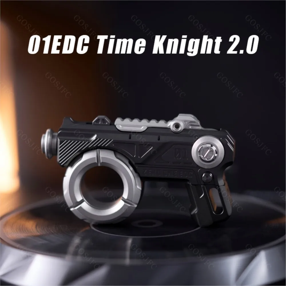 01EDC Time Knight 2.0 anello da dito meccanico giocattolo multifunzionale pressatura meccanica Figet Antistress rilassante Fidget Toys