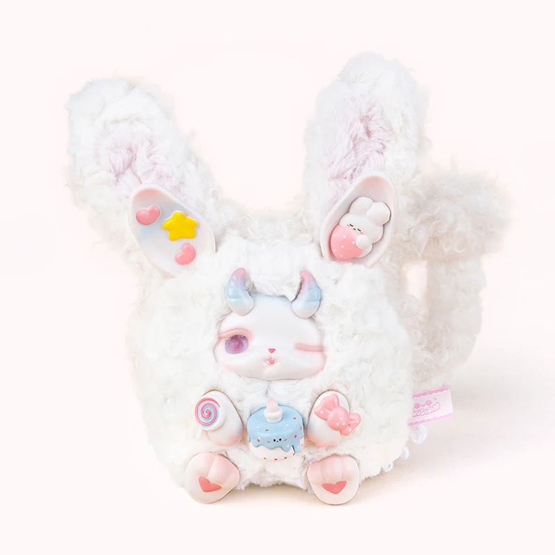 Genuíno loloan sobremesa série vinil caixa cega na moda artesanal saco de boneca magnética presente aniversário para amigos crianças casais adorável