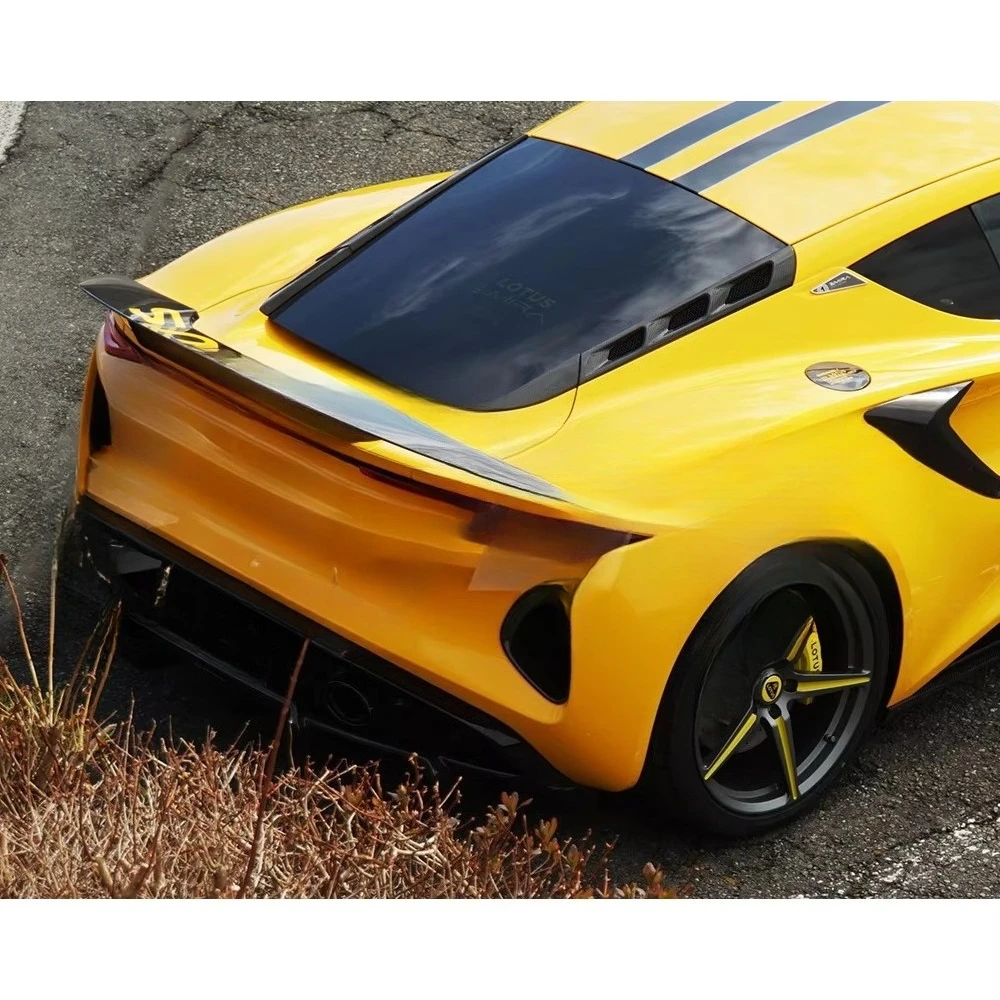 Rear GT Wing for  Emira Vorstei Style Dry Carbon Fiber Tail Spoiler